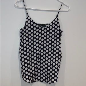 J. Crew navy and white camisole